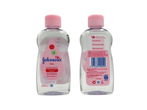 Wholesale Baby Oil by Johnson's – 200ml European baby oil for delicate skin, available in Lebanon for bulk supply.