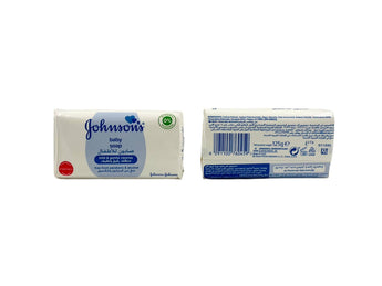 Wholesale Baby Soap by Johnson's – 125g moisturizing bar for delicate skin, available in Lebanon for bulk supply.