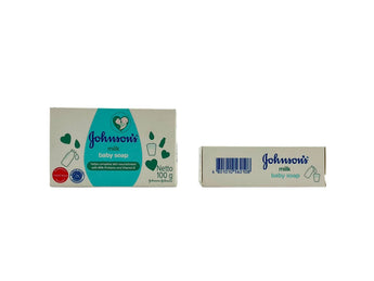 Wholesale Baby Soap Milk by Johnson's – 100g nourishing bar with milk extract, available in Lebanon for bulk supply.