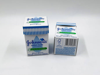 Wholesale Cotton Buds by Johnson's – 100pcs plastic-free buds, European origin, available in Lebanon for bulk supply.