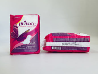 Private Feminine Pads Night with Wings Lebanon 7pcs - Tawreed Pro