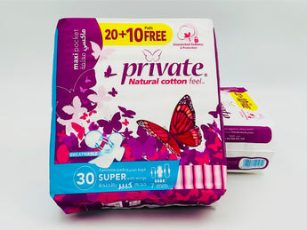 Private Sanitary Pads Maxi Egypt 30s product packaging