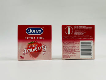 Durex Condoms -strawberry India 3s product packaging