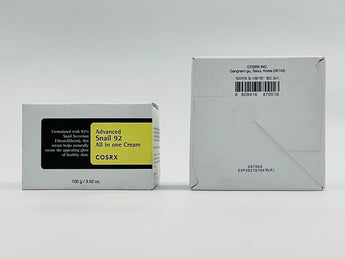 COSRX Skin Cream Advanced Snail 92 All In One Korea 100g front and back