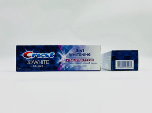 Crest 3D White Deluxe Vitalizing Fresh Toothpaste 75ml product packaging