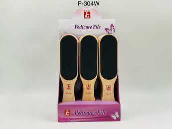 Choice Wooden Pedicure Foot File P-304W product packaging