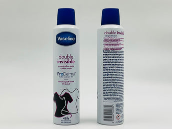 Vaseline Deodorant -double Invisible Pro Derma 250ml product packaging