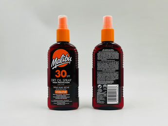 Malibu Sunscreen Spf30 Dry 200ml product packaging
