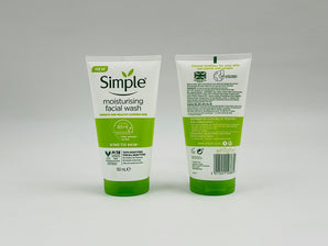 Simple Face Cleanser Facial Tube-moisturising 150ml product packaging