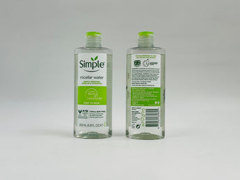 Simple Micellar Water Kind to Skin Europe 200ml front and back