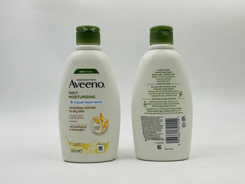 Aveeno Daily Moisturising Vanilla & Oat Body Wash 300ml product packaging