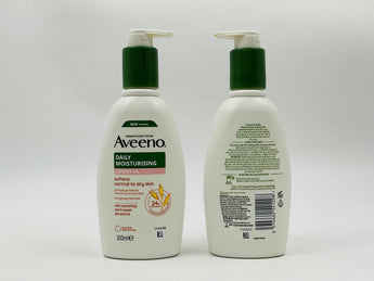 Aveeno Daily Moisturising Creamy Oil Body Lotion 300ml product packaging
