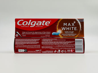 Colgate Max White Coffee & Tobacco Toothpaste 75ml product packaging