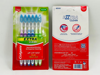 Colgate Extra Clean Power Tip Toothbrush Medium product packaging