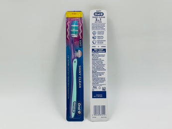 Oral-B Shiny Clean Soft Toothbrush product packaging