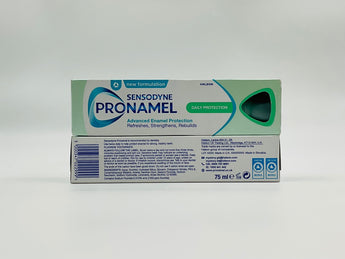 Sensodyne Toothpaste Pronamel Daily Protection 75ml product packaging