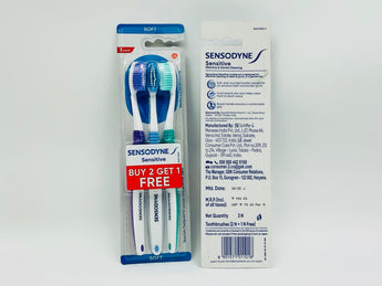 Sensodyne Sensitive Soft Toothbrushes 3s product packaging