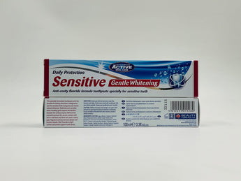 Active Sensitive Gentle Whitening Toothpaste 100ml product packaging