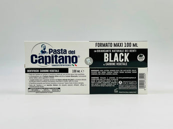 Pasta del Capitano Toothpaste Vegetable Charcoal Italy 100ml product packaging