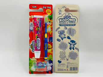 Kodomo Kids Toothpaste & Toothbrush Set Zig Zag Indonesia 1 set product packaging