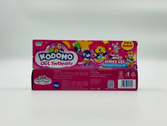 Kodomo Kids Toothpaste Mixed Berries Gel Indonesia 45g front and back