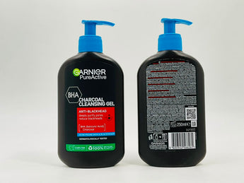 Garnier Pure Active Charcoal Cleansing Gel 250ml product packaging