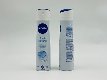 Nivea Fresh Natural Deodorant Spray 150ml product image, front and back