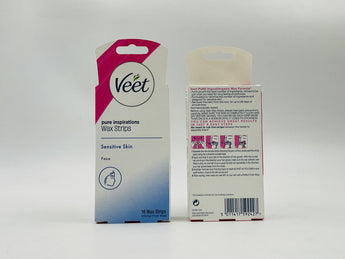 Veet Pure Inspirations Face Wax Strips Sensitive Skin 16pcs - Tawreed Pro