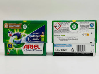 Wholesale Ariel Pods Active Odor Defense â€“ 18pcs France origin, dual-action formula with Febreze, available in Lebanon for bulk supply.