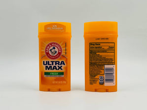Wholesale Arm & Hammer Ultra Max Antiperspirant Deodorant Fresh â€“ 73g USA origin, long-lasting odor and sweat protection, available in Lebanon for bulk supply.