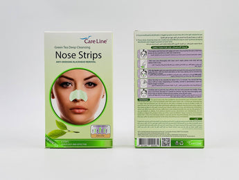 Wholesale Care Line Nose Strips with Green Tea â€“ Pack of 6 strips for deep pore cleansing, available in Lebanon for bulk supply.