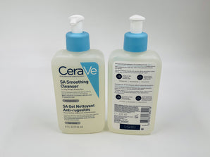 Wholesale CeraVe SA Smoothing Cleanser â€“ 236ml France origin, exfoliates dry bumpy skin, available in Lebanon for bulk supply.