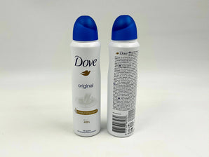 Wholesale Original Deodorant Spray by Dove â€“ 150ml European origin, 48h antiperspirant with moisturizing cream, available in Lebanon for bulk supply.