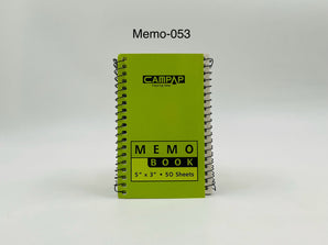 Campap Spiral Memo Book 5x3 Inch 50 Sheets - Tawreed Pro