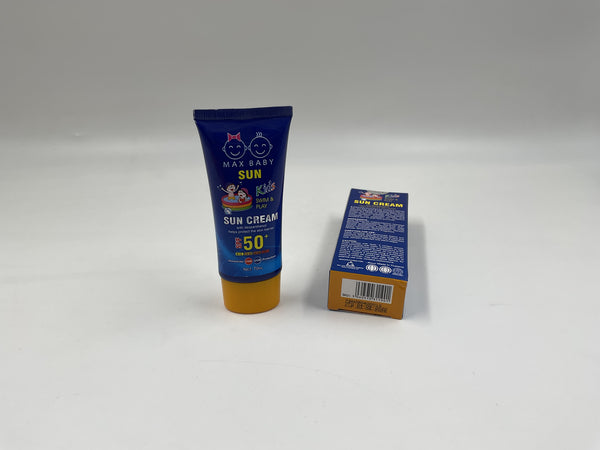 Max Baby Sun Cream Kids SPF50+ 70g - Tawreed Pro