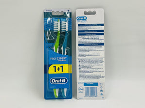 Oral-B Pro-Expert CrossAction Toothbrush Medium 1+1 2pcs - Tawreed Pro