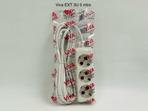 Viva Extension Cord 3 Outlets Turkey 5m - Tawreed Pro