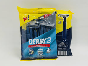Derby 3 Men Razors Turkish 14pcs - Tawreed Pro