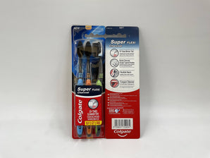Colgate Super Flexi Toothbrush Charcoal Soft Pack of 3 - Tawreed Pro