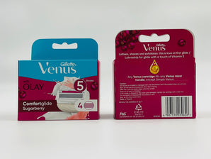 Gillette Venus Comfortglide Sugarberry Olay 4 Cartridges Europe