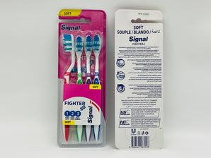 Signal Fighter Plus Toothbrush Soft 4pcs