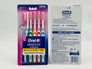 Oral-B Sensitive & Gums Everyday Care Toothbrush India 5pcs