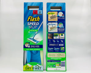 Flash Speed Mop Starter Kit 4 Dry + 4 Wet