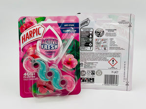 Harpic Active Fresh Caribbean Paradise Toilet Rim Block 35g