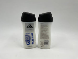 Adidas Hydra Sport Shower Gel for Men â€“ 250ml European origin, refreshing 3-in-1 formula for body, hair, and face.