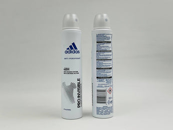 Wholesale Pro Invisible Deodorant Body Spray for Women by Adidas â€“ 200ml European origin, anti-white mark formula, available in Lebanon for bulk supply.
