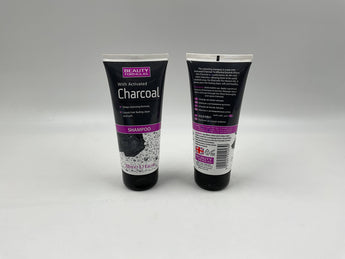 Wholesale Charcoal Shampoo by Beauty Formulas â€“ 200ml UK origin, deep cleansing and detoxifying formula, available in Lebanon for bulk supply.