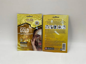 Wholesale Nourishing Gold Facial Mask by Beauty Formulas â€“ Honeycomb design, UK origin, enriched with hyaluronic acid, 1 mask, available in Lebanon.
