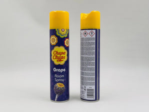 Wholesale Grape Room Spray by Chupa Chups â€“ 300ml European origin, sweet grape aroma, available in Lebanon for bulk supply.