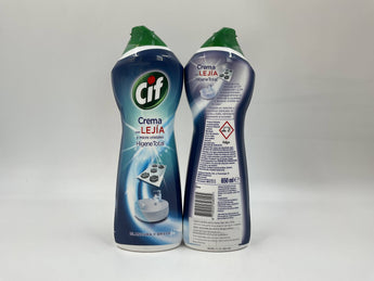 CIF Cleaning Cream with LejÃ­a and Micro Cristales 650ml â€“ powerful bleach-based formula from Spain, perfect for hygienic deep cleaning, available in Lebanon for bulk supply.